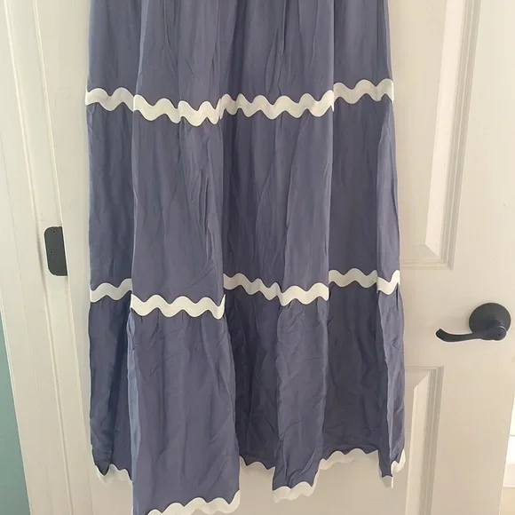 ZESICA Women's Summer Flutter Short Sleeve Smocked Maxi Dress - Picture 7 of 13